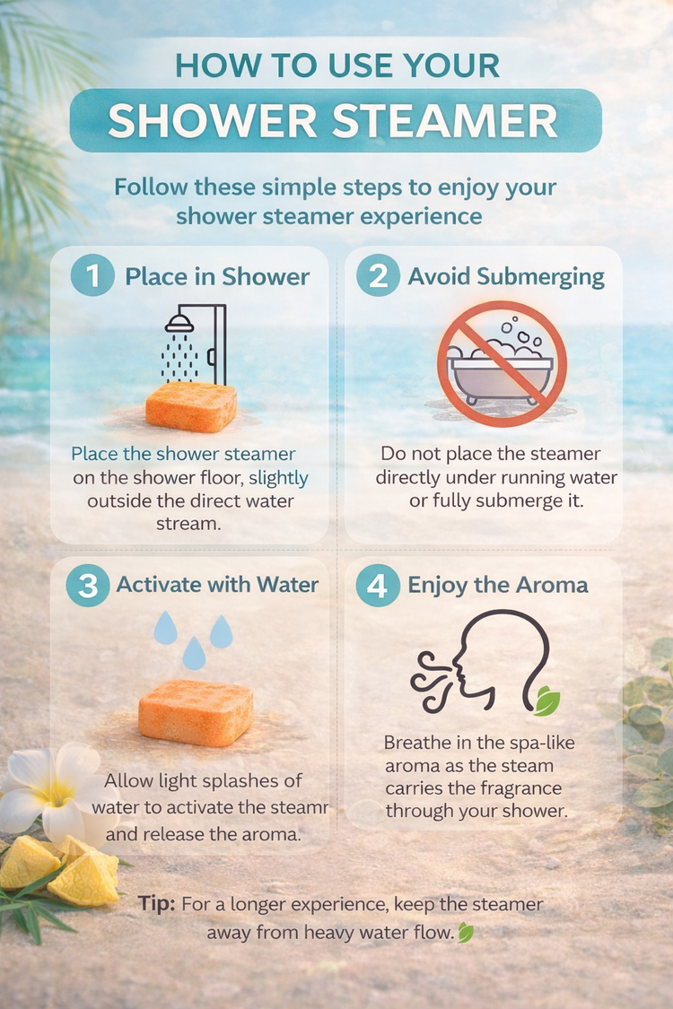 Island Escape Shower Steamers – 6 Pack