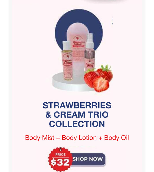 Strawberries and Cream Trio